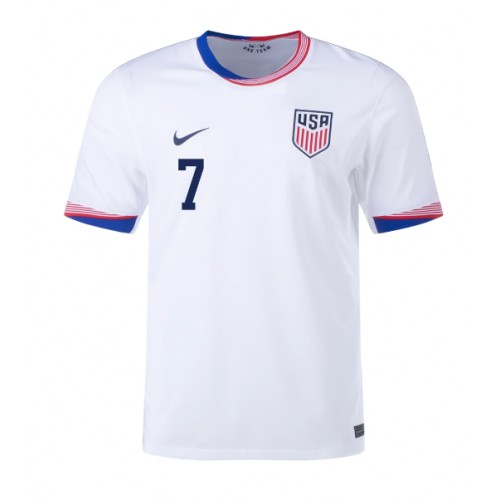 Ujedinjene Države Giovanni Reyna #7 Domaci Dres Copa America 2024 Kratak Rukavima